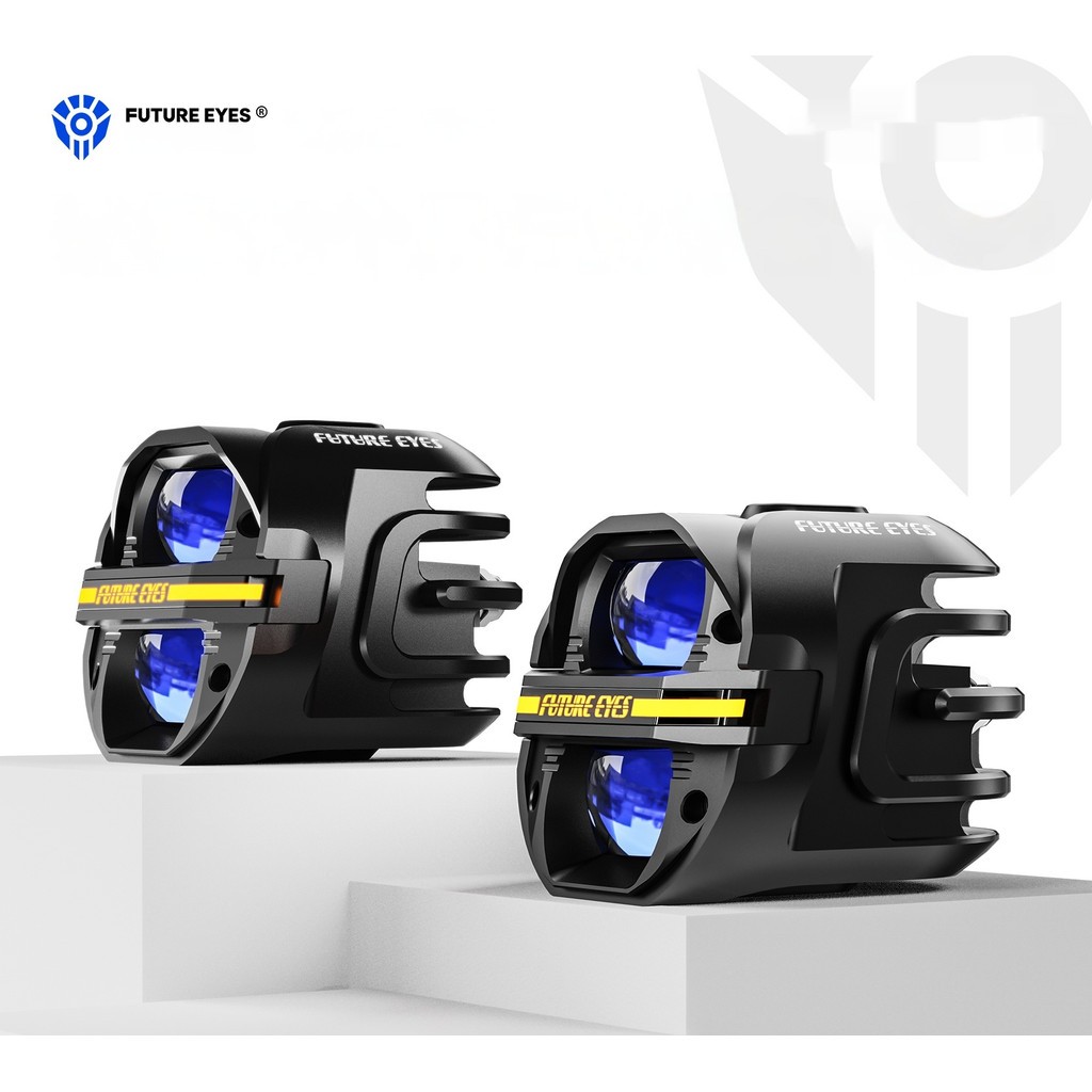 X80 PRO รถจักรยานยนต์ไฟ LED สปอตไลท์ระเบิดฟังก์ชั่นแฟลชไฟเลี้ยวแบบซิงโครนัส