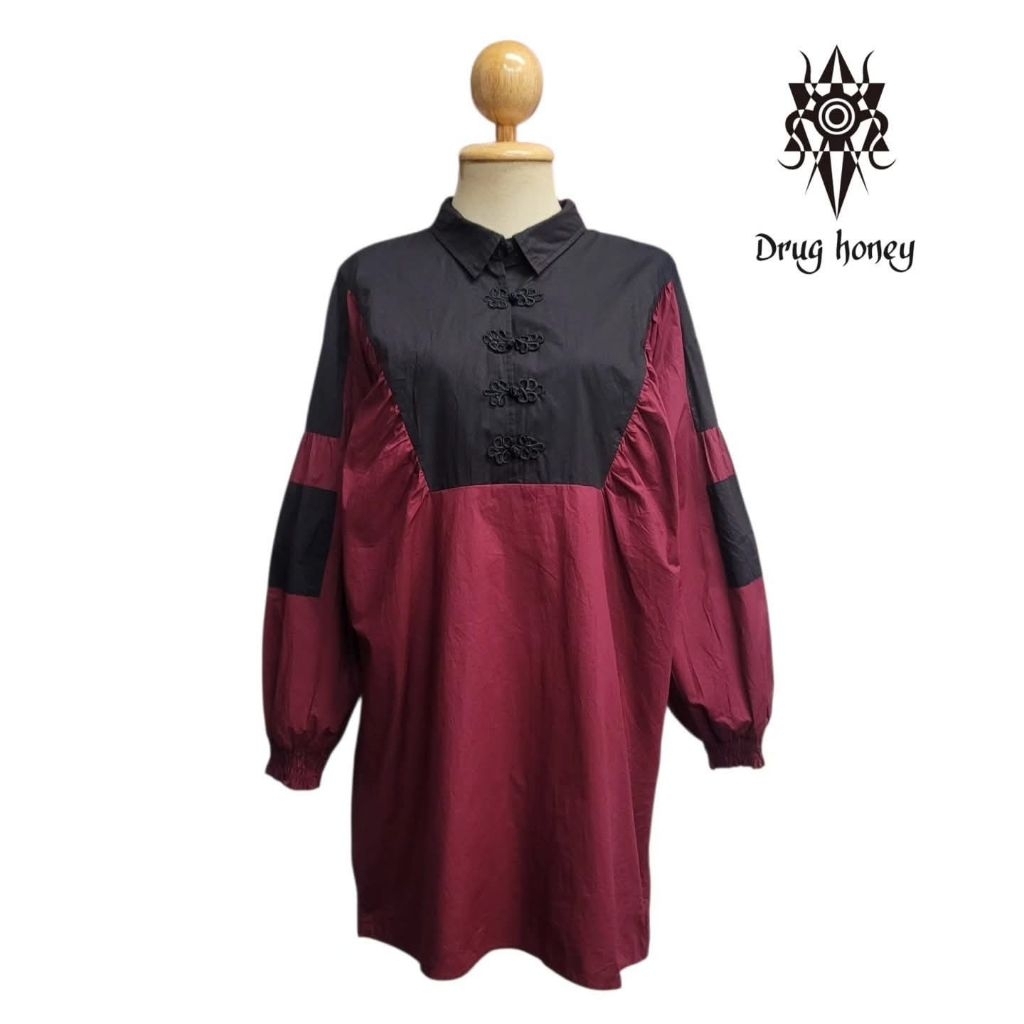 Drug Honey Gothic Shirt Dress Sz. F