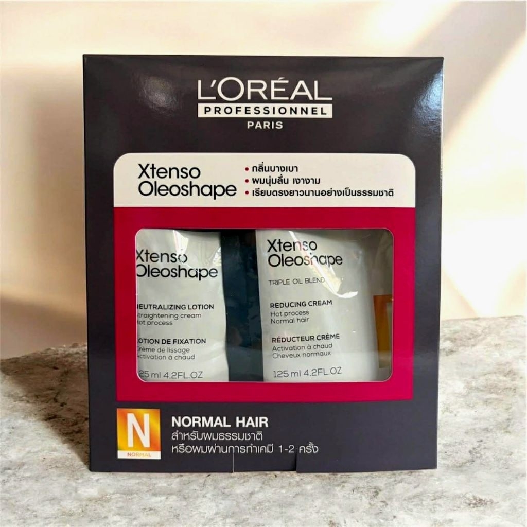 ผลิตภัณฑ์ครีมยืดดัดและดัดดิจิตอลในถุงเดียว Xtenso Oloeshape 125 ml. สำหรับผมธรรมชาติ ผ่านการทำเคมี 1-2 ครั้ง. (สีชมพู)