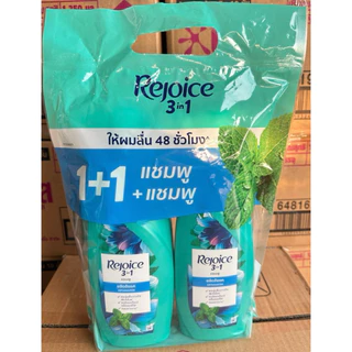 Rejoice รีจอยส์ยาสระผม แชมพู+ครีมนวด แพ็คเกจใหม่ ขนาด 325+340 (แพ็คคู่)และแพ็คเก็จเก่า370+370