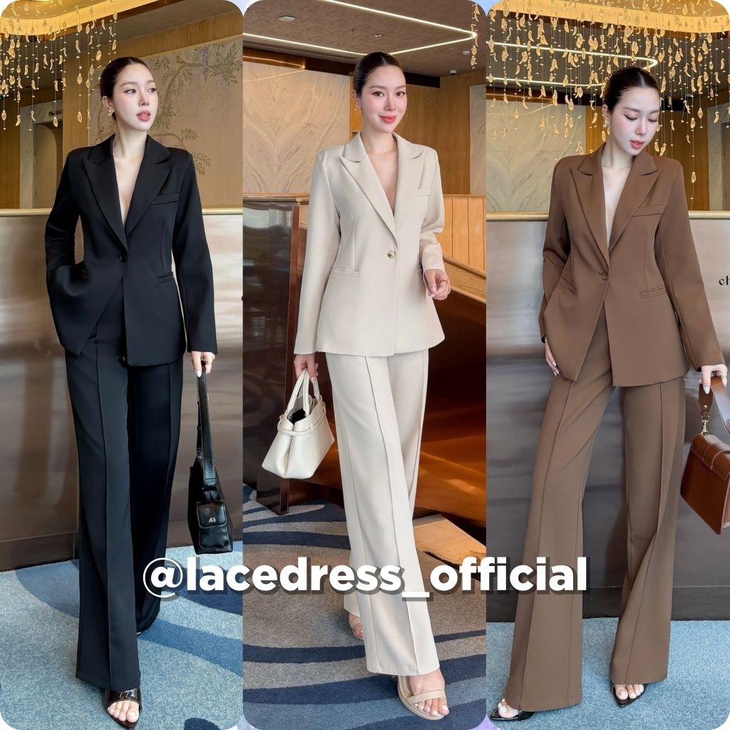 Charissa■ชุดเซ็ตสูทออกงานสุดหรูกระดุมเดียว
