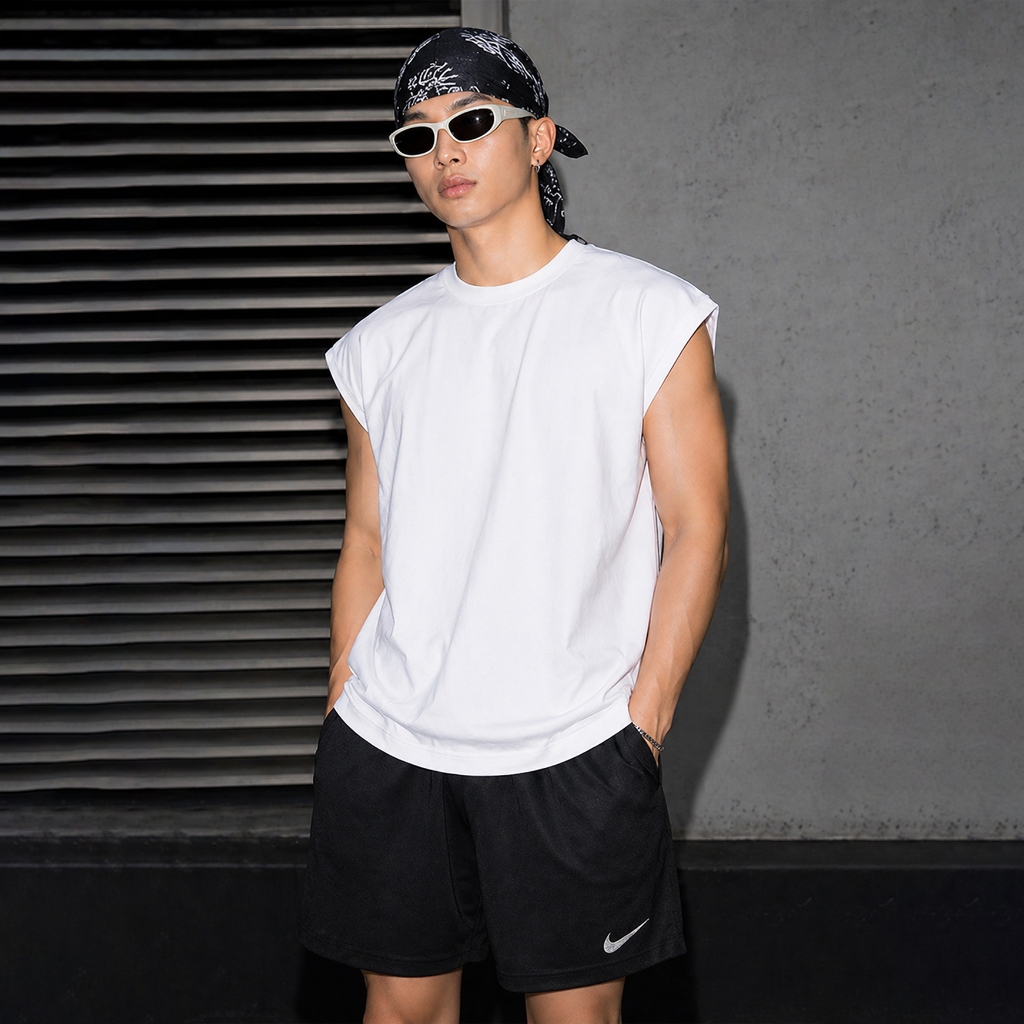 41studio Oversized T-shirt cut sleeves | White