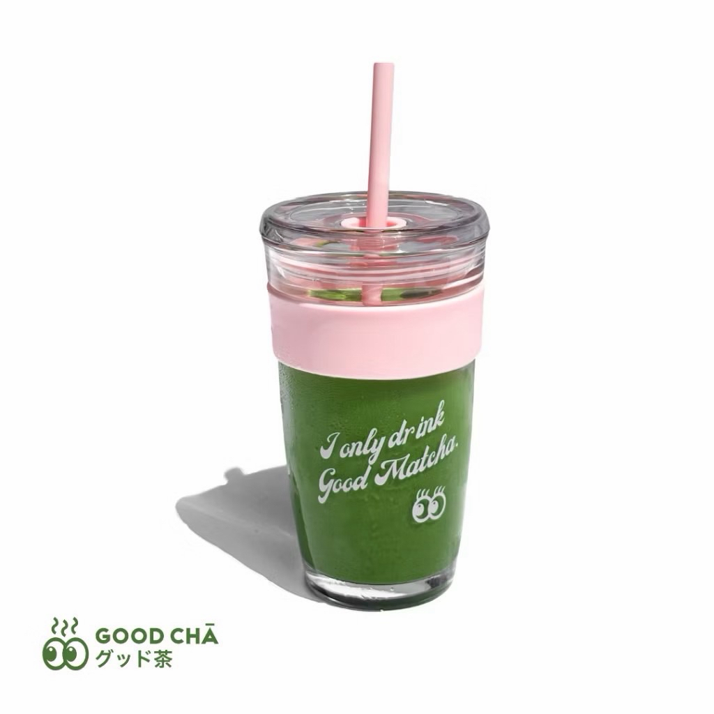 (พร้อมส่ง) good cha Hot n’ Cold 16 oz glass cup แก้ว good cha 👀