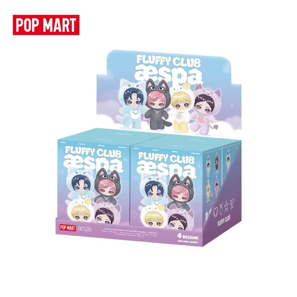 (พร้อมส่งจาก shop ไทย) พวงกุญแจ Aespa Fluffy Club Vinyl Plush POPMART