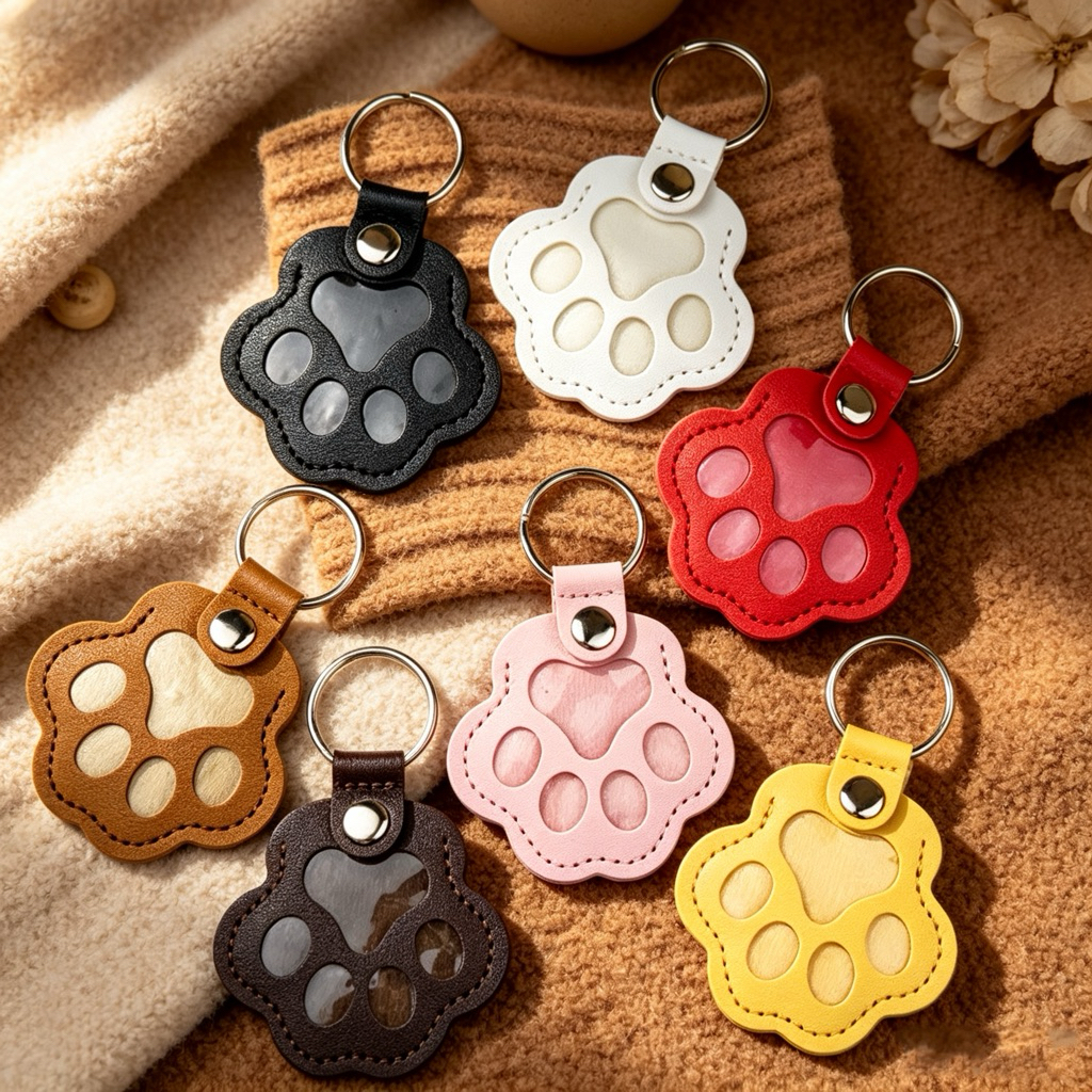 🐶🐱🐰COD พวงกุญแจรูปกรงเล็บ เก็บขนแมวสุนัข เก็บความทรงจำความรักสัตว์เลี้ยงไว้ตลอดกาล ทำจากหนัง PU คุณภาพพรีเมียม พร้อมส่ง