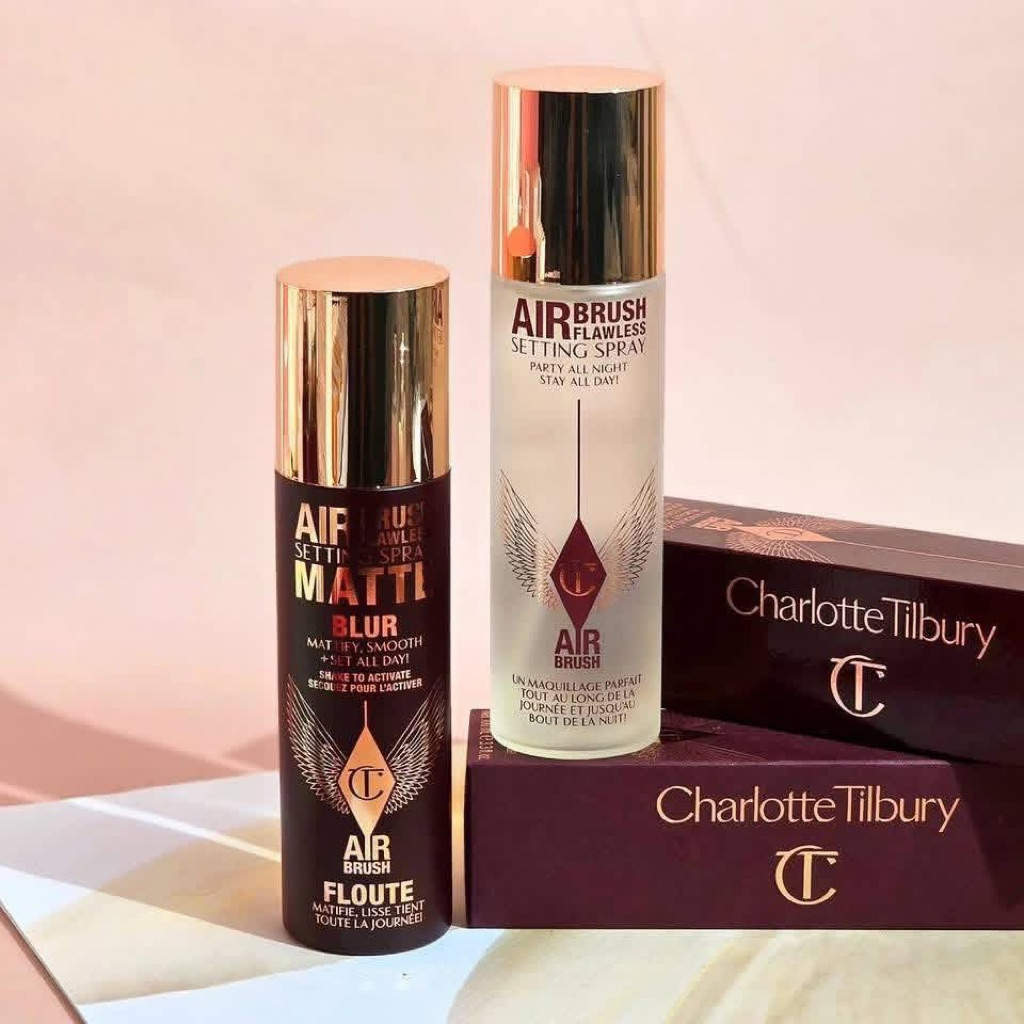 มีป้ายไทย Charlotte Tilbury Airbrush for Flawless Setting Spray รุ่น Original และ Matte (new) 15, 34 และ 100ml.