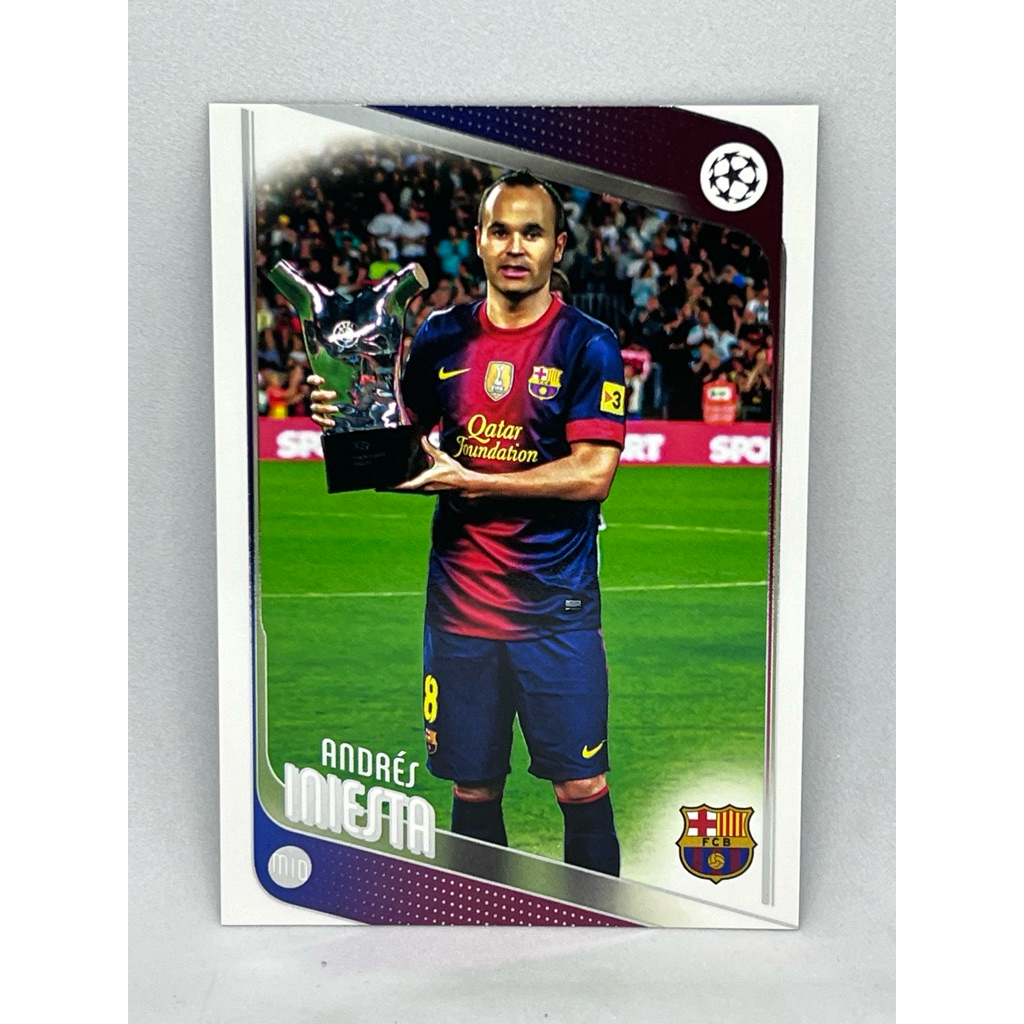 การ์ดฟุตบอล Topps 2025 - 2026 UCC Andres Iniesta Short Print Variations