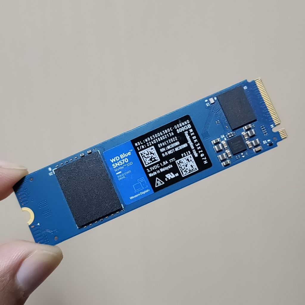 WD Blue SN570 500GB ประกัน SYNNEX ถึงเดือน 06 ปี71 ประสิทธิภาพ 100%