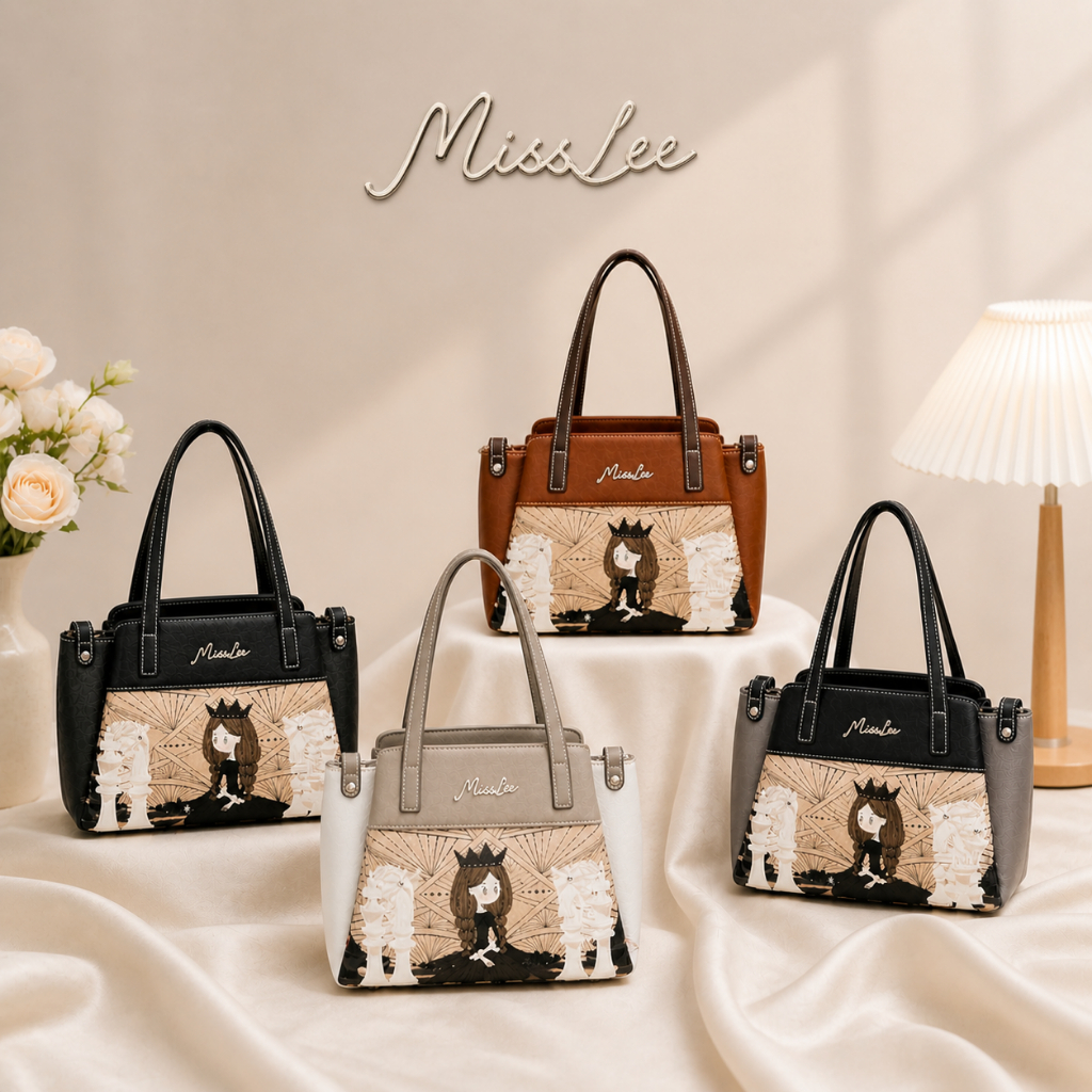 กระเป๋าสะพาย 👜MissLee รุ่น 3507👜งานหนังแท้ ดีไซน์ละมุนสุดๆ ช่องกว้าง จุของได้เยอะ ใส่ของจำเป็นได้ครบ