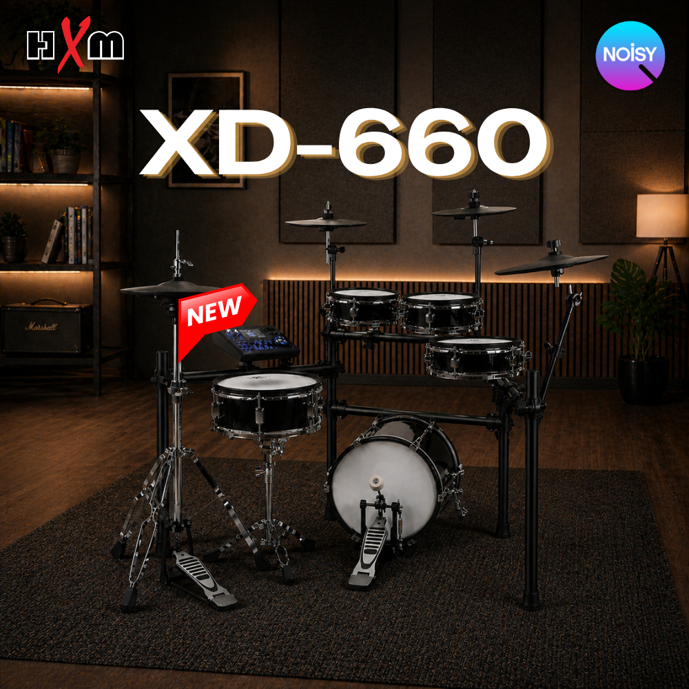 HXM รุ่น XD-660 E-drum กลองไฟฟ้า กลองชุด ชุดใหญ่สมจริง รับประกันศูนย์ไทย