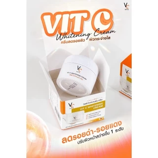 (แบบกระปุก 30g.) ครีมวิตซีน้องฉัตร Ratcha Vit C Whitening Cream วิตซี ไวท์เทนนิ่ง ครีม