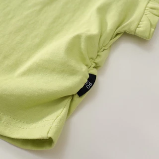 Hania kids พร้อมส่ง ชุดเช็ตเสื้อแขนกุดระบายพร้อมกางเกงขายาวใส่แล้วน่ารัก สไตล์เกาหลี ชุดเซต 2 ชิ้น - K5125693