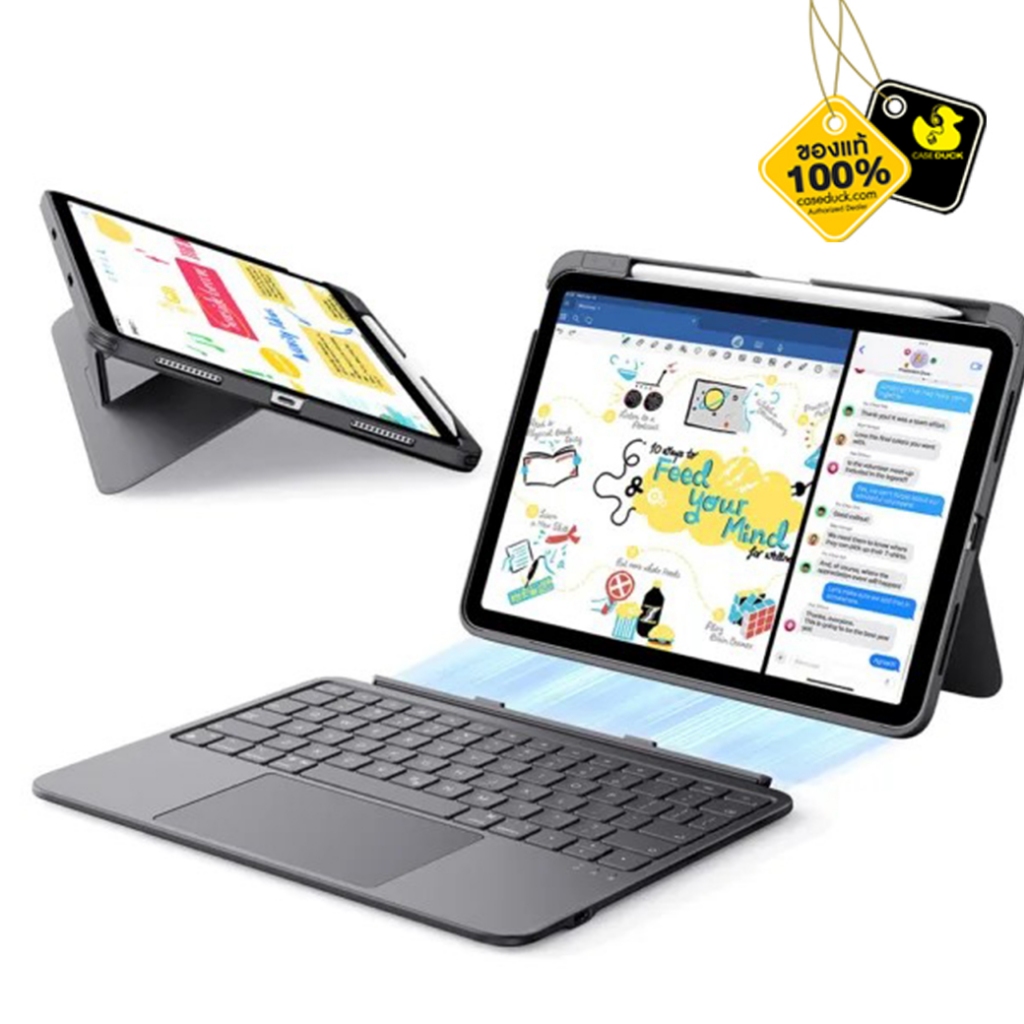 ESR Flex Keyboard Case (Detachable) (TH Layout) เคสสำหรับ iPad Air 1 iPad Air 10.91″ (M3/M2),″ (5th/