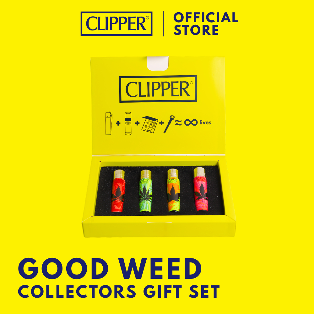 ไฟแช็ค คลิปเปอร์ Clipper Lighters Good W Collectors Gift Set ไฟแช็คเติมแก๊สได้ เปลี่ยนหินไฟได้ แรงสู้ลม พกพาสะดวก