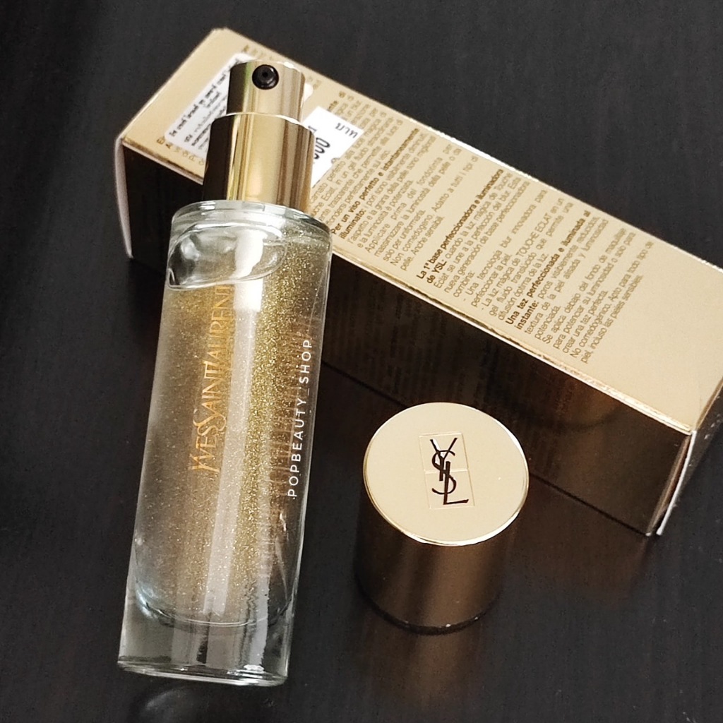 YSL Touche Eclat Blur Primer 30ml. อีฟแซง ไพร์เมอร์ประกายทอง เนื้อเจลบางเบา อำพรางรูขุมขน เมคอัพติดท