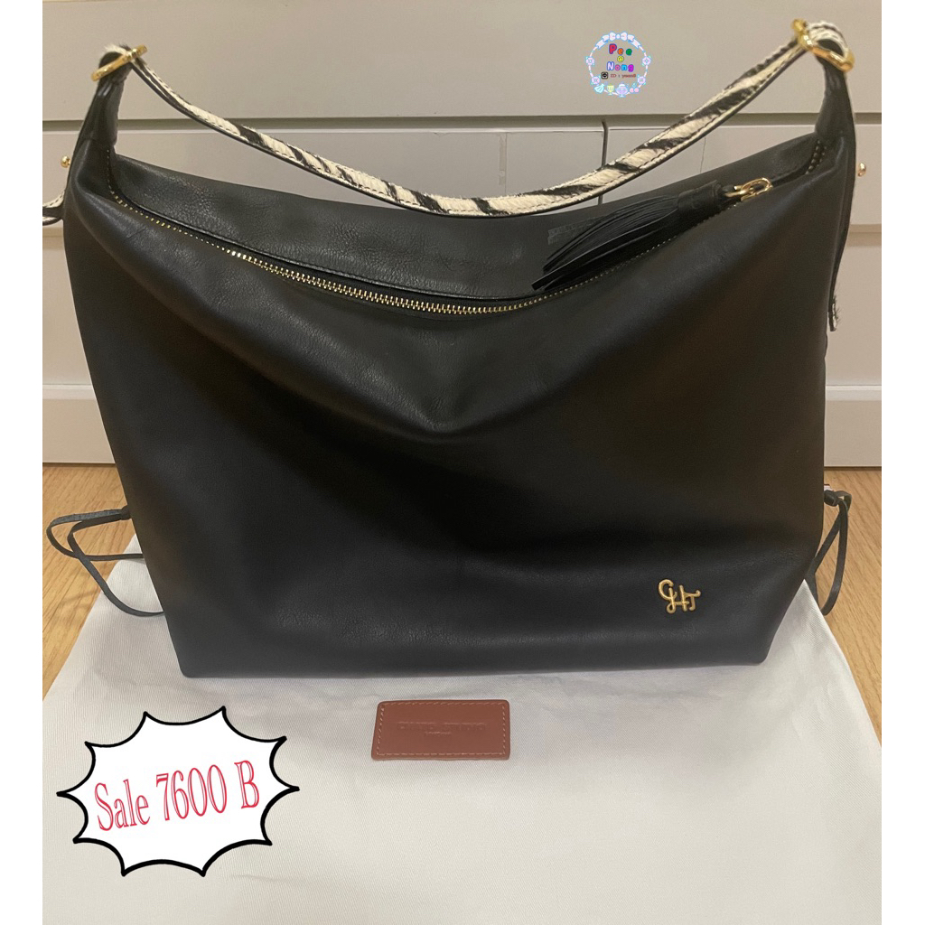 กระเป๋า CHATOSTUDIO BAMBA TOTE ไซด์ M สีดำ มือสอง ของแม่ค้าเอง ราคา 7600 บาท มีถุงผ้า