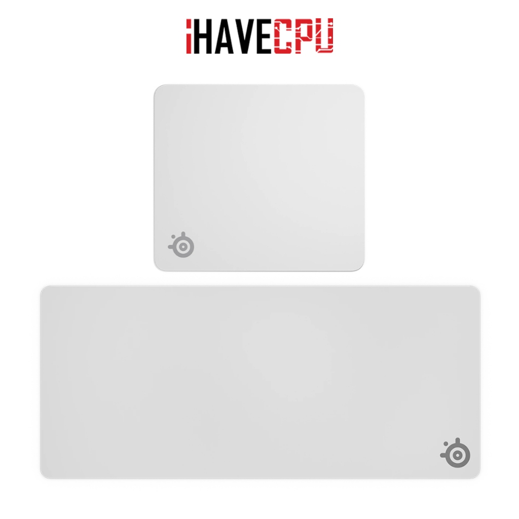 แผ่นรองเมาส์ (mouse pad) iHAVECPU STEELSERIES QCK HEAVY WHITE