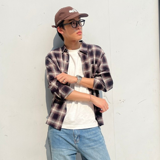 FRANK. Blurcheck Shirt (เสื้อลายสก็อต)