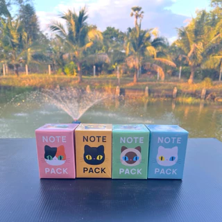 Double Aกระดาษโน๊ตสี Mini Boxไม่มีกาว600แผ่น/กล่อง