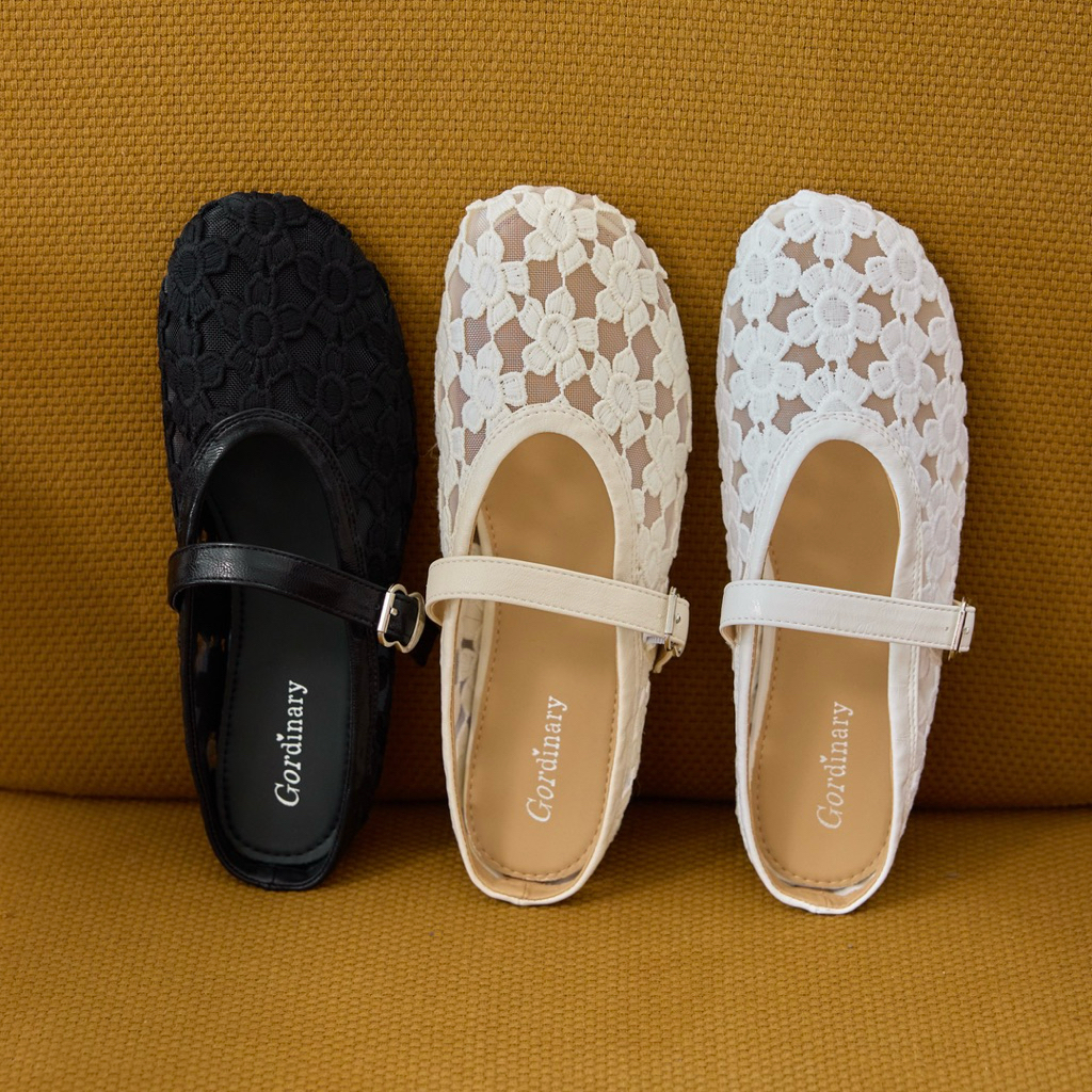 Gordinary Nina เปิดส้นตาข่ายดอกไม้ Size 36-41 (331-16)
