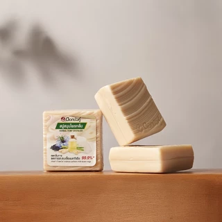 Dok Bua Ku herbak soap distilled 120g.สบู่สมุนไพรกลั่น ลดกลิ่นกาย ลดแบคทีเรีย