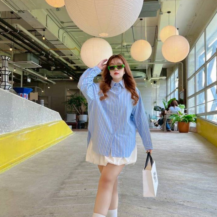 🐰 Wynn Shirt เชิ้ตพลัสไซส์ลายทาง