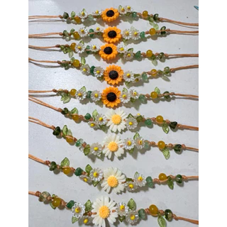 สร้อยข้อมือเชือกเทียน ทานตะวัน🌻 พร้อมจัดส่ง 1-2วัน