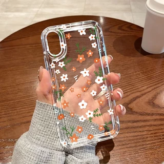 สำหรับ for iPhone 17 11 13 16 14 15 12 Pro Max 6S 7 8Plus X XR XSMAX SE 17Air เคสนิ่มใสถุงลมนิรภัยกันกระแทกการ์ตูนน่าร