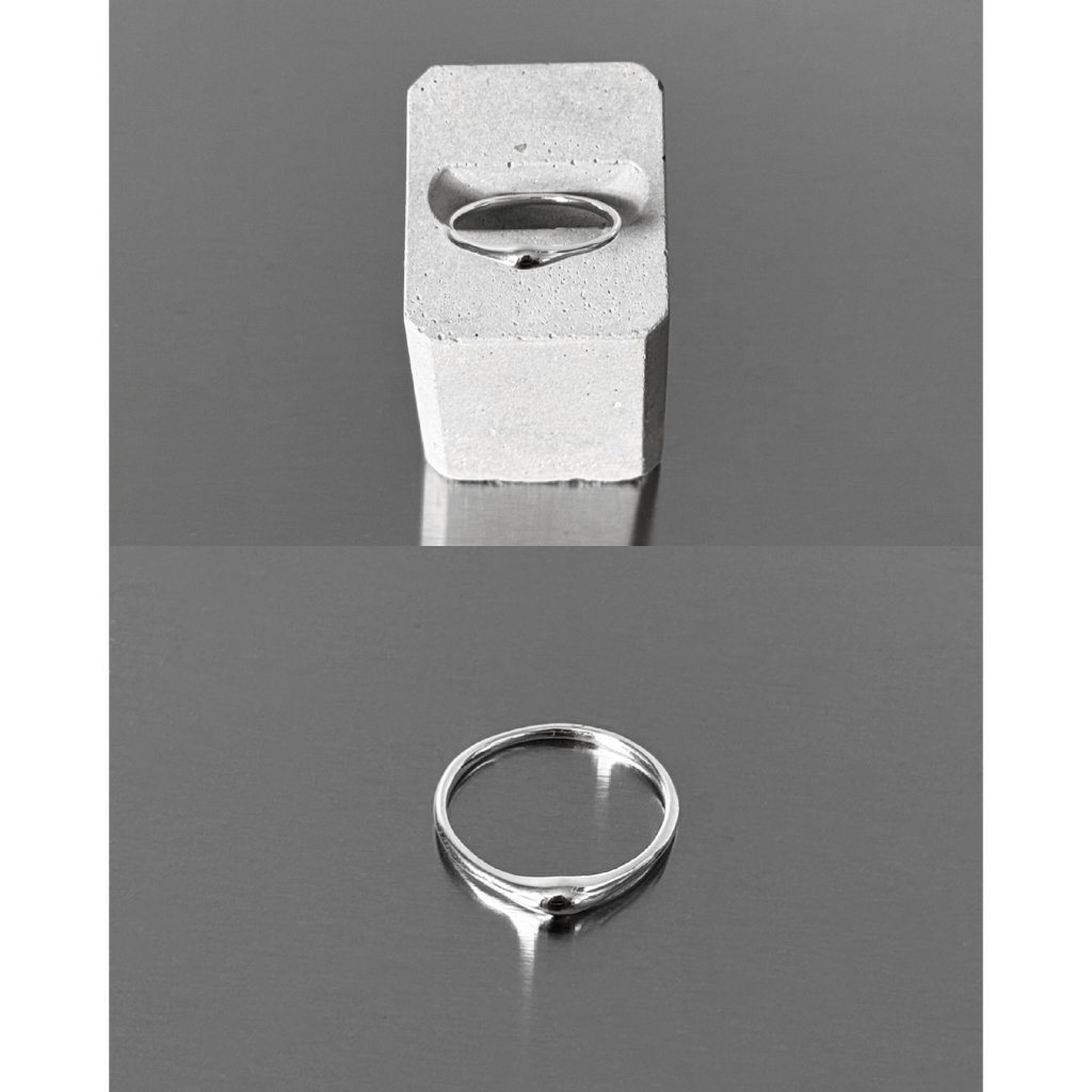 (ring) : DROPLET RING SILVER925 / แหวนเงินแท้ แหวนเกลี้ยงเงินแท้ | YOUR WISHLIST