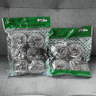 ฝอยขัดหม้อ ฝอยแสตนเลส ใยขัดกระทะ (1แพคมี6ชิ้น) พร้อมส่ง