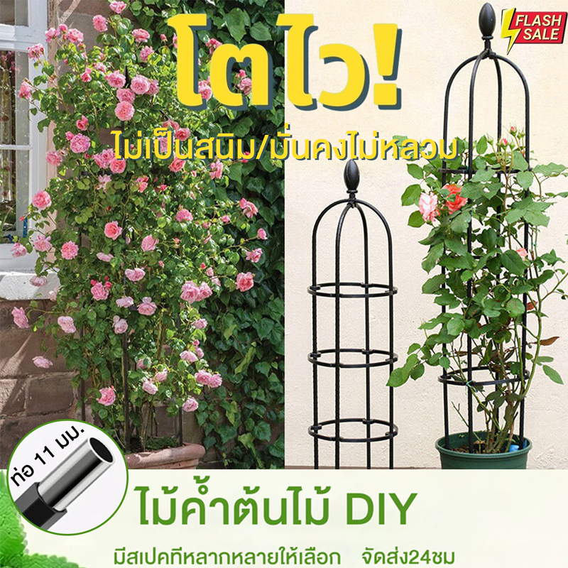ซุ้มกุหลาบ ซุ้มกุหลาบเลื้อย โครงกุหลาบเลื้อย ซุ้มไม้เลื้อย เหล็กแข็งแรง กันสนิม ท่อเหล็กเคลือบ PE  ท่อขนาด 11 มม.