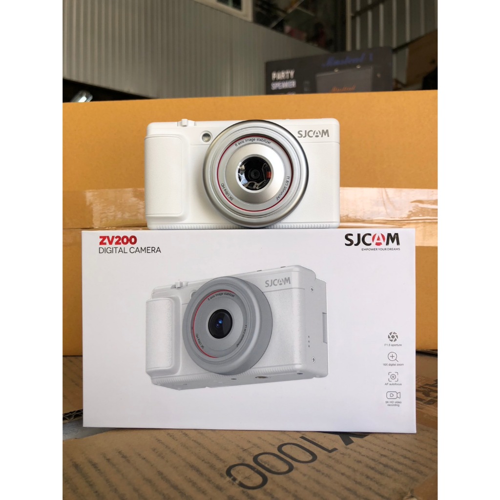 ลด40% กล้องดิจิตอล SJCAM ZV200 5K HD สภาพดี มีตำหนิที่จอ ไม่มีผลใช้งาน ครบกล่อง