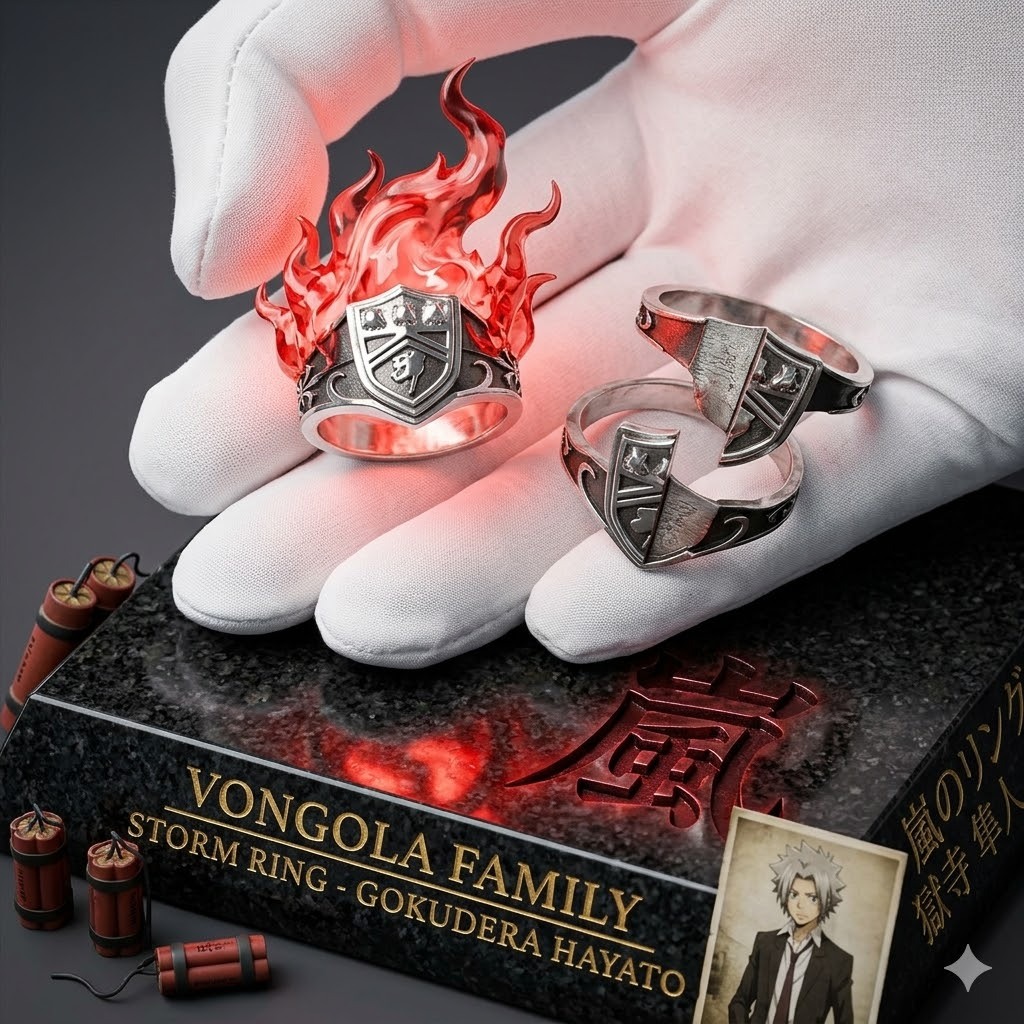🌪️แหวนคอสเพลย์ ธาตุวายุ (Storm Ring) สัญลักษณ์พายุ รุ่นแยกได้ แหวนวองโกเล่ธาตุวายุ (Storm Ring) - โกคุเดระ ฮายาโตะ