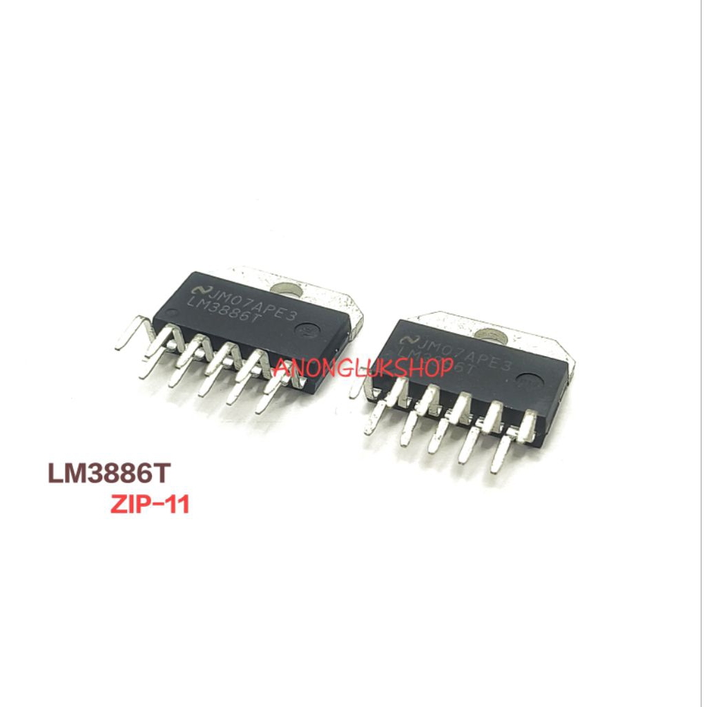 ราคาต่อ 1ตัว 👉👉 LM3886 LM3886T/NOPB  ZIP-11 ไอซีขยายสัญญาณเสียง Audio Power Amplifier 68W