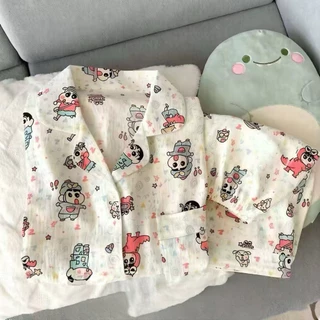 🧸พร้อมส่ง ชุดนอนผ้าไหมญี่ปุ่น ( แขนสั้น + ขาสั้น ) มีคุณภาพ ผ้านิ่ม ใส่สบาย