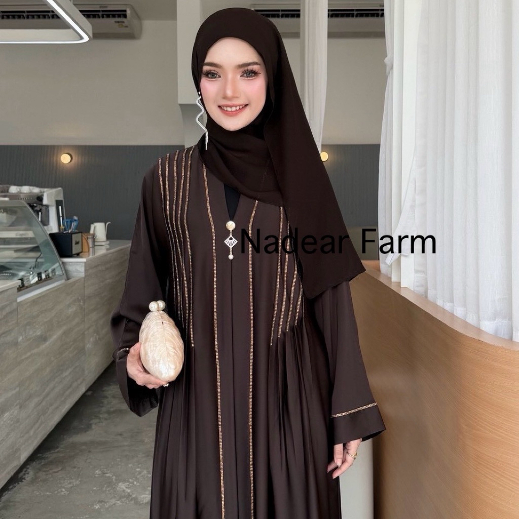 ชุดอาบาย่า Abaya Saudi รุ่น NOOR ABAYA