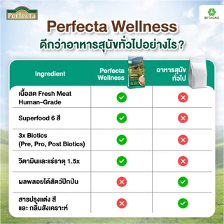 Perfecta อาหารสุนัข เกรดพรีเมี่ยม สุนัขโต พันธุ์เล็ก 1 ปี ขึ้นไป สูตรไก่ เนื้อสดแท้ Human grade ขนาด 3 กก.