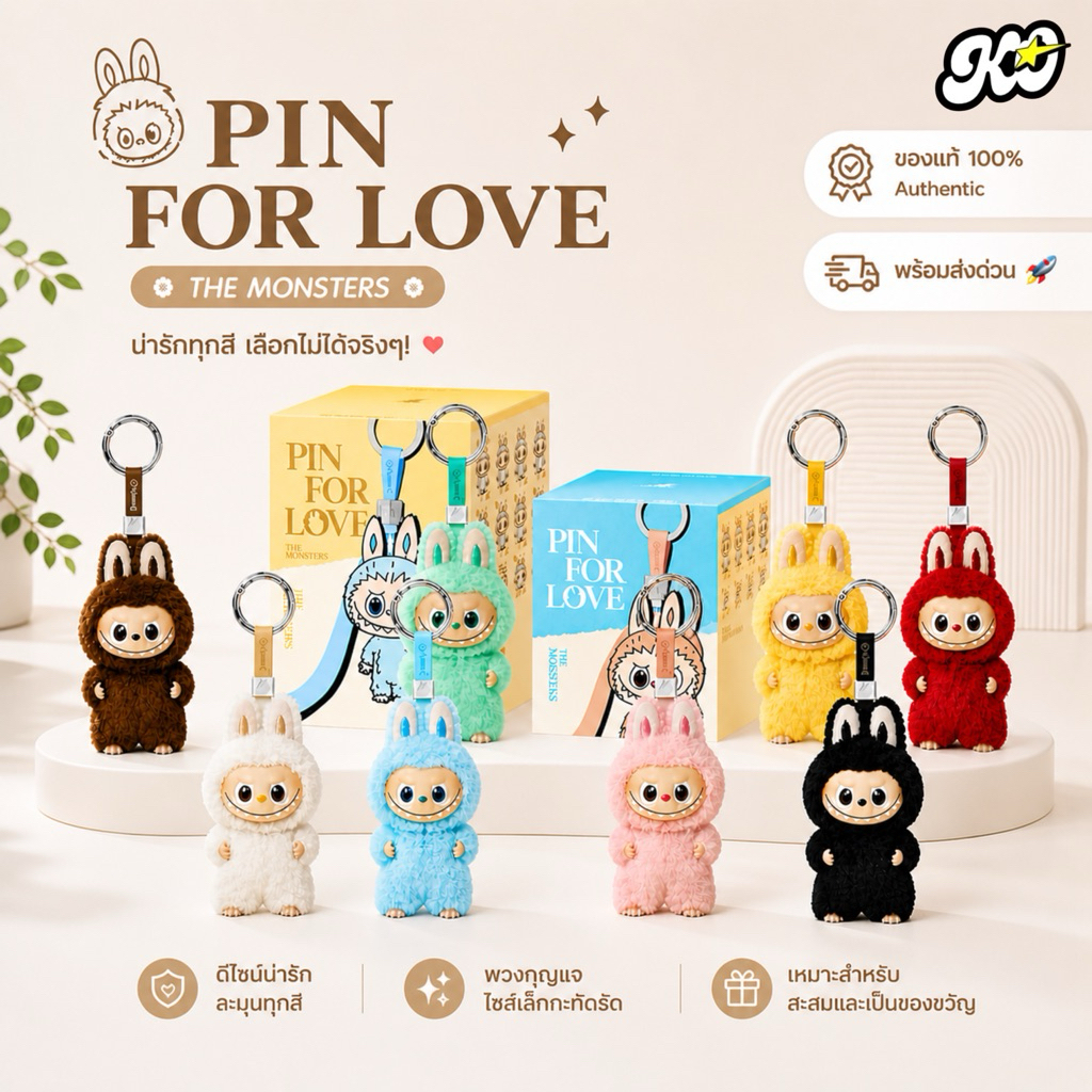 ✨ของแท้พร้อมส่งด่วน🚀🇹🇭✨ พวงกุญแจ ลาบูบู้จิ๋ว 𝐋𝐀𝐁𝐔𝐁𝐔 𝐕.𝟒 𝐏𝐢𝐧 𝐟𝐨𝐫 𝐋𝐨𝐯𝐞 𝐒𝐞𝐫𝐢𝐞𝐬 𝐕𝐢𝐧𝐲𝐥 𝐏𝐥𝐮𝐬𝐡 𝐏𝐞𝐧𝐝𝐚𝐧𝐭 (𝐀-𝐙) เลือกตัวได้