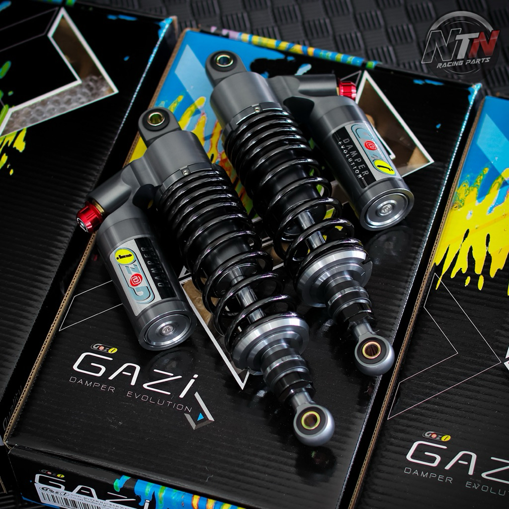 โช๊คหลัง GAZI WAVE รุ่น HYPER HACKER ขนาด 320/330มิล โช๊คหลังแก๊สซี่แท้ สำหรับเวฟทุกรุ่น