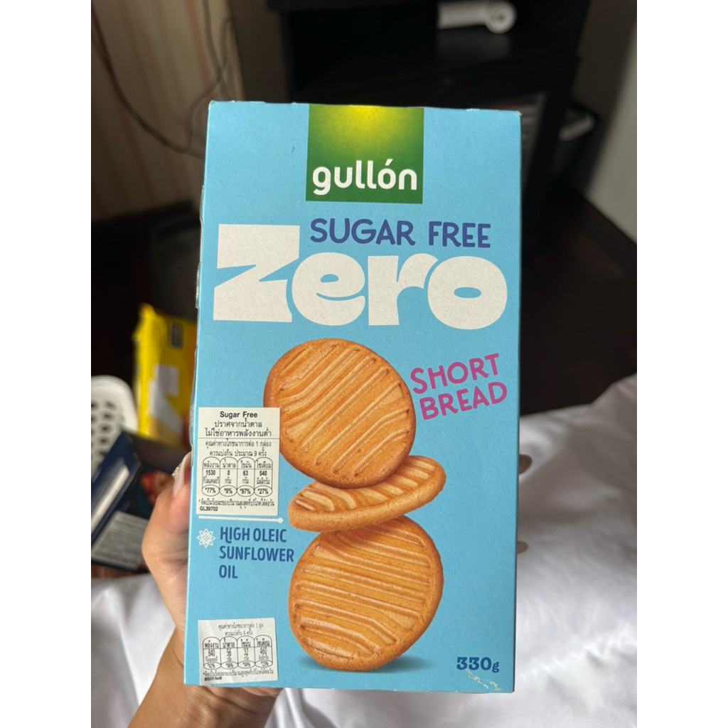 พร้อมส่ง gullon sugar free ahort bread 330 g. ช็อตเบรดบิสกิต ชูก้าฟรี