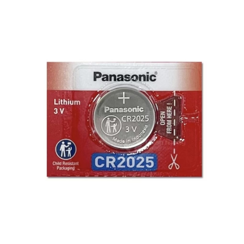 Panasonic Battery Lithium Coin ถ่านกระดุม พานาโซนิค CR2025 แท้  100%