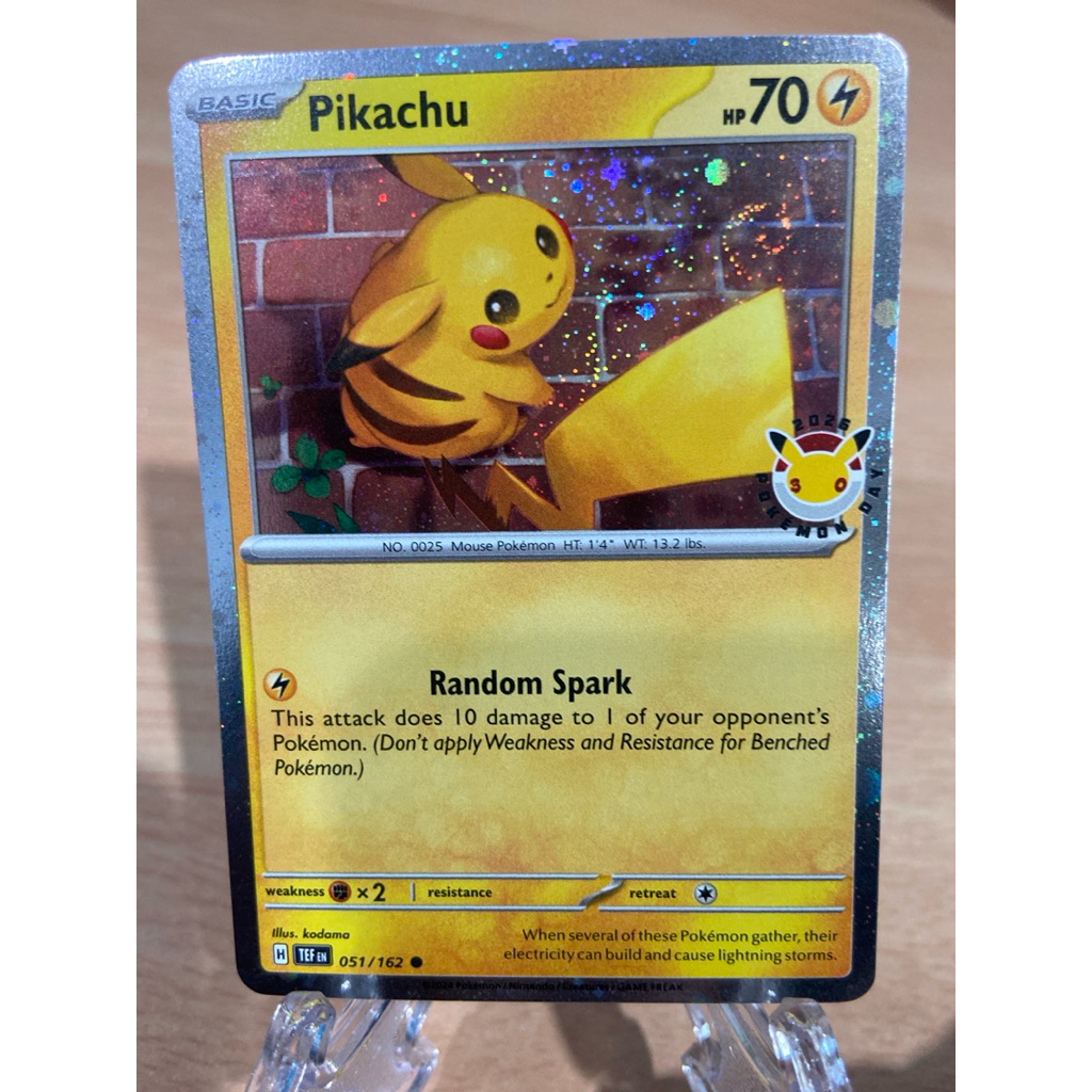 การ์ด pikachu promo 2026 มี swirl🌀สวย(พร้อมส่ง🇹🇭)