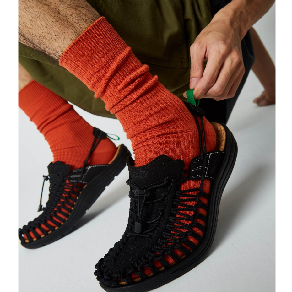 Keen รองเท้า All Gender UNEEK II CONVERTIBLE (BLACK/JOLLY GREEN)