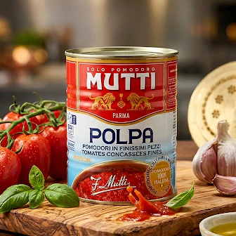 MUTTI POLPA FINELY CHOPPED TOMATOES 2.5kg มะเขือเทศบดละเอียด ขนาด 2.5 kg