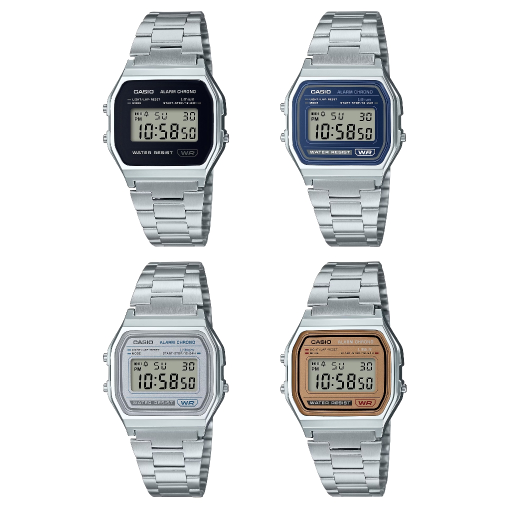 CASIO ของแท้ รุ่น A158WEA , A158WEA-1 , A158WEA-2 , A158WEA-7 , A158WEA-9