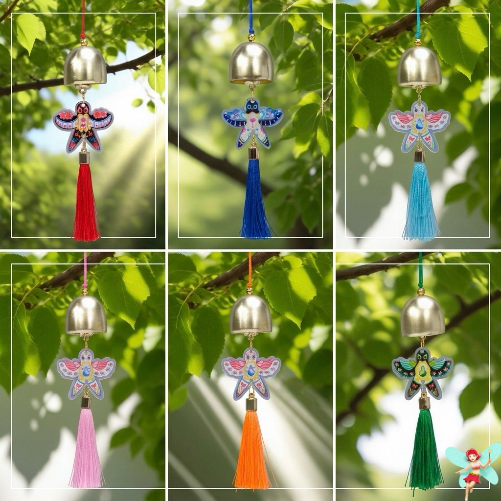 กระดิ่งลมจี้แห่งความโชคดี 1 ชิ้น DIY