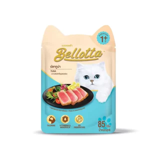 Bellotta เบลลอตต้า อาหารแมวเปียก 85 กรัม ยกลัง 12 ซอง ครบทุกรสชาติ สำหรับแมวทุกวัย