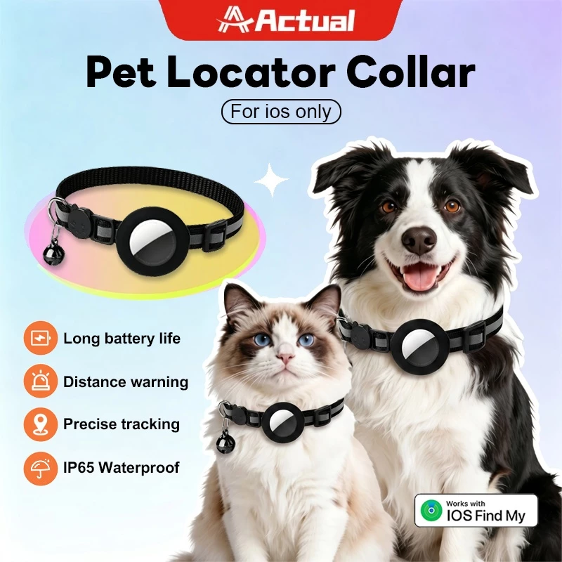 Actual ปลอกคอ GPS เปลี่ยนแบตเตอรี่ได้ ปลอกคอแมว ติดตามระยะทางไม่จํากัด รางรถจักรยานยนต์ only ios