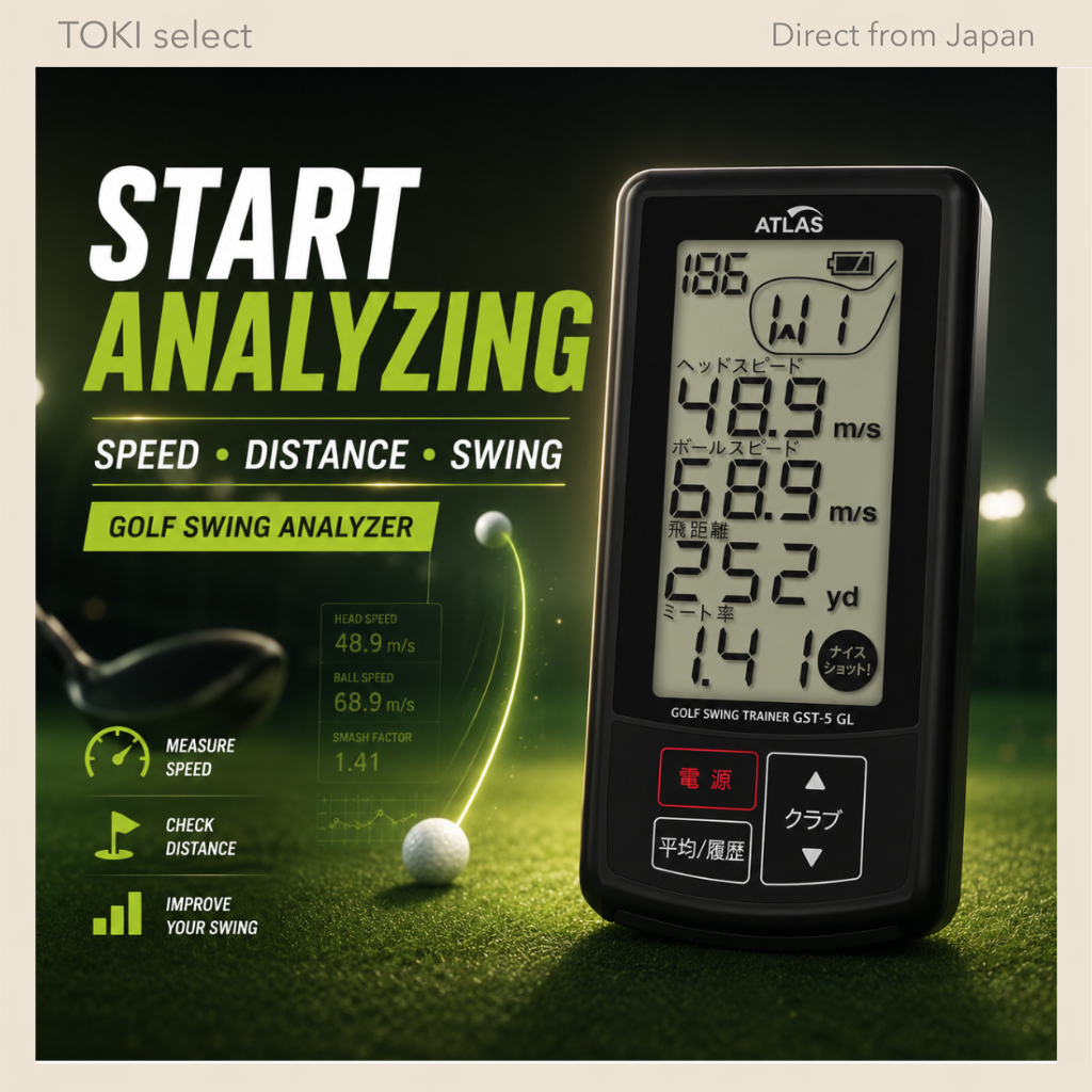 YUPITERU GST-5 GL Golf Swing Trainer Speed Distance Analyzer Practice Monitor