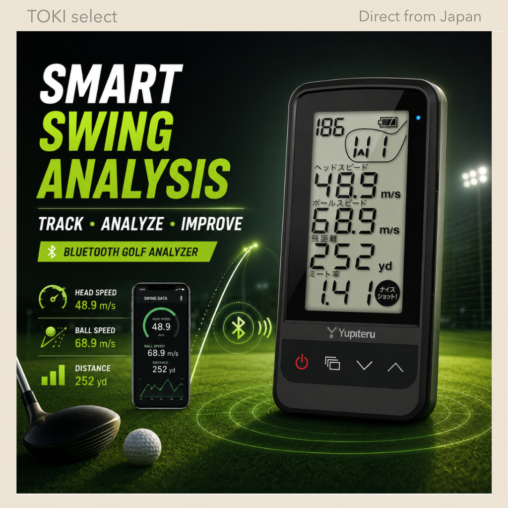 YUPITERU GST-8 BLE Golf Swing Analyzer Bluetooth Speed Distance Practice Monitor